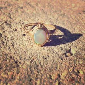 Gold Opal ring with vintage setting